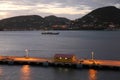 Sunset at Philipsburg, Sint Maarten, Caribbean Royalty Free Stock Photo