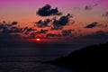 Sunset at Phromthep Cape Royalty Free Stock Photo