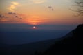 Sunset at Phu Kradung National Park Royalty Free Stock Photo