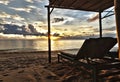 Sunset in Phu Quoc close to Duong with sun be