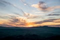 Sunset at Pico agudo at Santo AntÃ´nio do Pinhal - Brazil Royalty Free Stock Photo