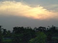 Sunset picture is village