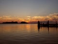 Sunset on a Pier at Crisfield, Maryland