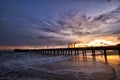 Sunset Pier in Rayong Thailand Royalty Free Stock Photo