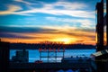 Sunset at Pike Place Market Royalty Free Stock Photo