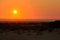 Sunset in the Pinnacle Desert: Western Australia Royalty Free Stock Photo