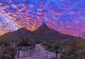 Sunset Pinnacle Peak Hiking Trail And Park In Scottsdale, AZ