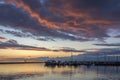 Sunset - Pirita Marina - Tallinn - Estonia Royalty Free Stock Photo