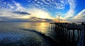 Sunset at Pismo Beach Pier Royalty Free Stock Photo