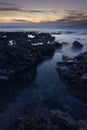 Sunset in Playa de las Americas in the south of Tenerife Spain Royalty Free Stock Photo