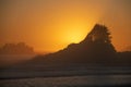 Sunset Point, Cox Bay Beach, Tofino, Canada Royalty Free Stock Photo