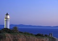 Sunset on Point Vicente lighthouse Royalty Free Stock Photo