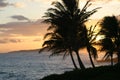 Sunset on Poipu, Kauaii Royalty Free Stock Photo