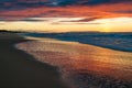 Sunset at Polihale Beach on Kauai, Hawaii Royalty Free Stock Photo