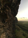 Sunset at Polihale Beach in Winter on Kauai Island, Hawaii. Royalty Free Stock Photo