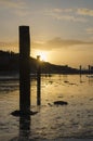 Sunset at polzeath beach, Cornwall, UK