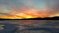 Sunset at Pontoosuc Lake in Pittsfield, MA