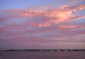 Sunset in the port of San Remo, Italy