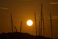 Sunset in Porto Cervo Marina, Sardinia, Italy Royalty Free Stock Photo