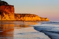 Sunset at Porto de Mos Beach in Lagos, Algarve