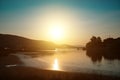 Sunset in Porto Rafti Royalty Free Stock Photo