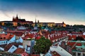 Sunset of Prague Royalty Free Stock Photo