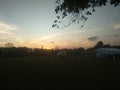 Sunset from Prambanan Temple