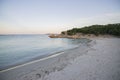 Sunset at the Prince`s Beach in Sardinia Royalty Free Stock Photo