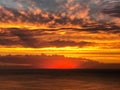 Sunset in Punta Ballena, Punta Del Este, Uruguay Royalty Free Stock Photo