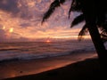 Sunset in Punta Banco Royalty Free Stock Photo