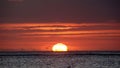 Sunset on Punta Cana beach Royalty Free Stock Photo
