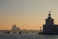 Sunset on Punta della Dogana and San Giorgio Maggiore