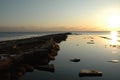 Sunset at Purbeck Bay Royalty Free Stock Photo