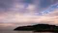 Sunset clouds on the Hamdeok beach, Jeju Island Royalty Free Stock Photo