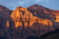 Sunset in the Pyrenean mountains Royalty Free Stock Photo