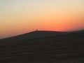 Sunset in the Qatari desert