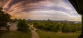 Sunset with a dramatic sky in queensland australia Royalty Free Stock Photo