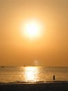 Sunset at Rai Leh beach, Krabi, Thailand Royalty Free Stock Photo