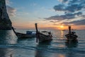 Sunset at Railay Beach West, Thailand Royalty Free Stock Photo