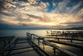 Sunset at Ravda, Bulgaria Royalty Free Stock Photo