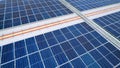 Solar panels on a roof , green clean energy concept. Royalty Free Stock Photo