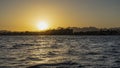 Sunset on the Red Sea, Egypt. Royalty Free Stock Photo