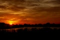 sunset red sky cloud cloudscape, landscape