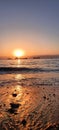 Sunset redsea jordan sea aqaba Royalty Free Stock Photo