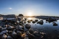 Sunset in Voyageurs National Park Minnesota Royalty Free Stock Photo