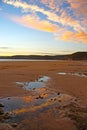 Sunset over Newgale Beach, Wales