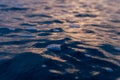 Sunset reflected in the water and surf of the Atlantic Ocean at the end of the day Royalty Free Stock Photo