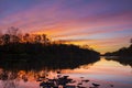 Sunset Reflection on Raritan River