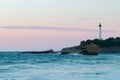 Biarritz, France Lighthouse at night