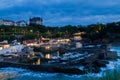 Biarritz, France at night Royalty Free Stock Photo